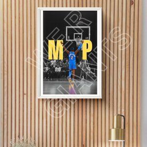 MVP Shai Gilgeous-Alexander 11x17 Art Print (OKC, NBA, Basketball, MVP, Thunder)